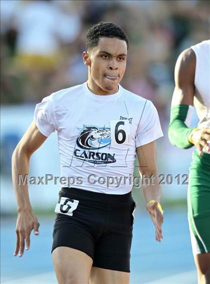 Thumbnail 3 in CIF State Track & Field Championships (Boys Preliminary Track Events) photogallery.
