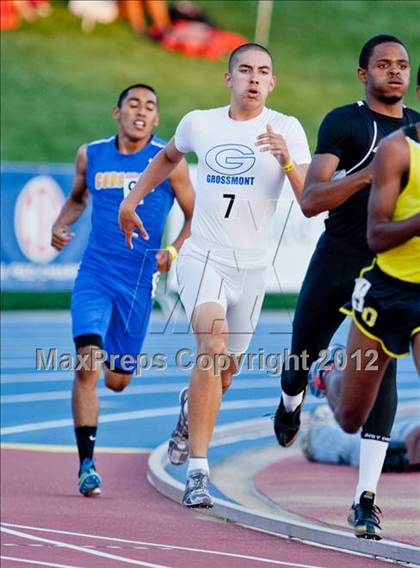 Thumbnail 3 in CIF State Track & Field Championships (Boys Preliminary Track Events) photogallery.