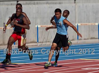 Thumbnail 1 in CIF State Track & Field Championships (Boys Preliminary Track Events) photogallery.