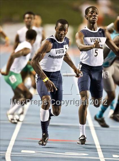 Thumbnail 1 in CIF State Track & Field Championships (Boys Preliminary Track Events) photogallery.