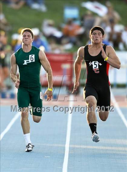 Thumbnail 2 in CIF State Track & Field Championships (Boys Preliminary Track Events) photogallery.