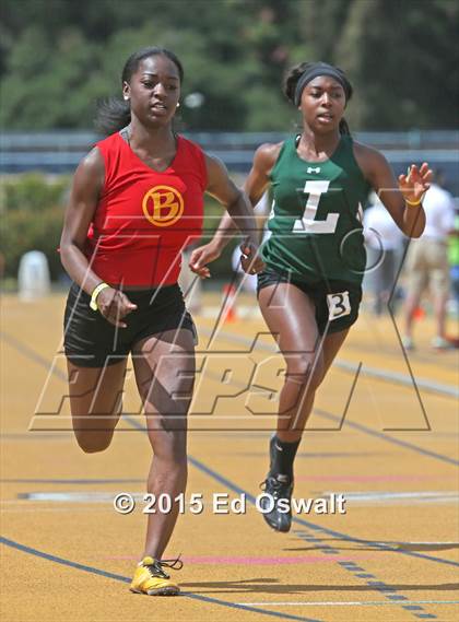 Thumbnail 3 in CIF NCS Masters Track and Field Championships (Girls 100 and 200 Meter Dashes) photogallery.