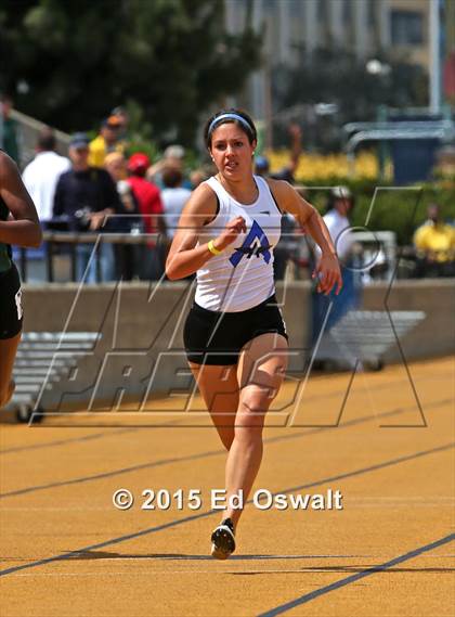 Thumbnail 1 in CIF NCS Masters Track and Field Championships (Girls 100 and 200 Meter Dashes) photogallery.