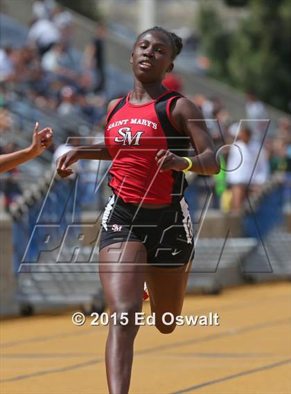 Thumbnail 2 in CIF NCS Masters Track and Field Championships (Girls 100 and 200 Meter Dashes) photogallery.