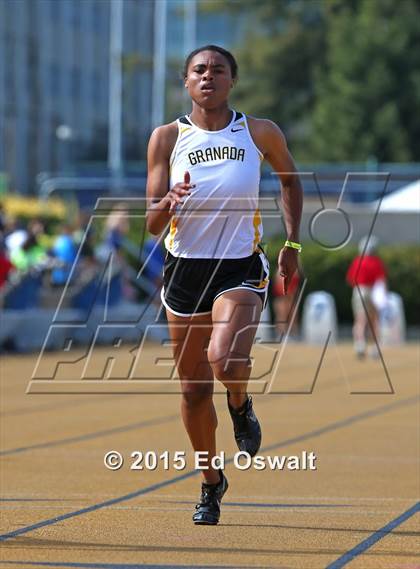 Thumbnail 2 in CIF NCS Masters Track and Field Championships (Girls 100 and 200 Meter Dashes) photogallery.