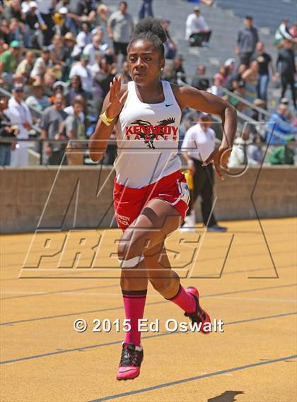 Thumbnail 1 in CIF NCS Masters Track and Field Championships (Girls 100 and 200 Meter Dashes) photogallery.