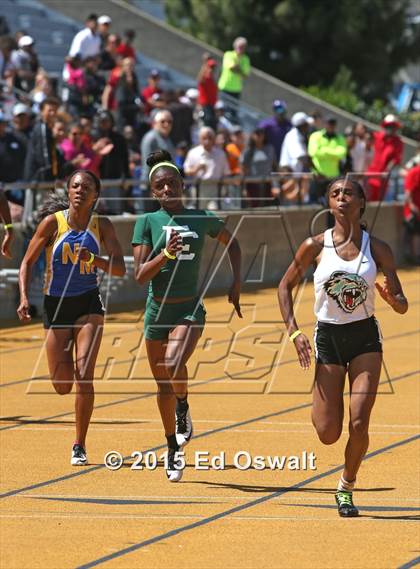 Thumbnail 2 in CIF NCS Masters Track and Field Championships (Girls 100 and 200 Meter Dashes) photogallery.