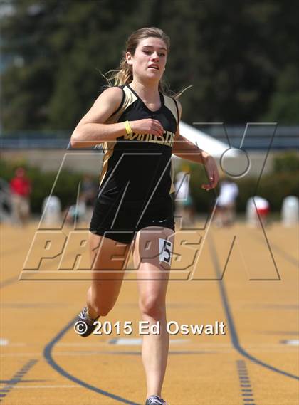 Thumbnail 1 in CIF NCS Masters Track and Field Championships (Girls 100 and 200 Meter Dashes) photogallery.