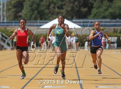 Thumbnail 2 in CIF NCS Masters Track and Field Championships (Girls 100 and 200 Meter Dashes) photogallery.