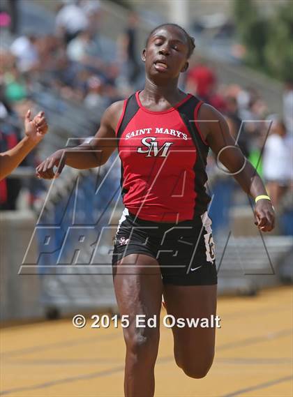 Thumbnail 3 in CIF NCS Masters Track and Field Championships (Girls 100 and 200 Meter Dashes) photogallery.