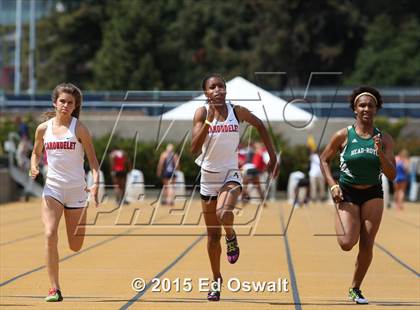 Thumbnail 2 in CIF NCS Masters Track and Field Championships (Girls 100 and 200 Meter Dashes) photogallery.