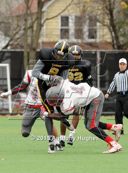 Thumbnail 3 in Roosevelt @ Madison (PSAL Bowl Quarter Finals) photogallery.