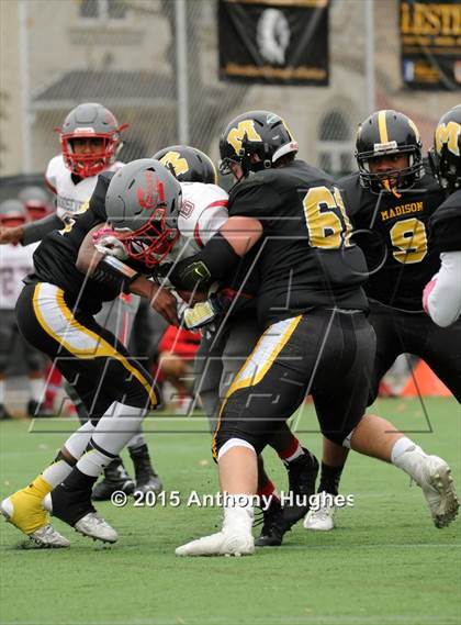Thumbnail 3 in Roosevelt @ Madison (PSAL Bowl Quarter Finals) photogallery.