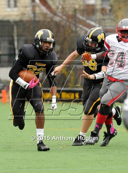 Thumbnail 1 in Roosevelt @ Madison (PSAL Bowl Quarter Finals) photogallery.
