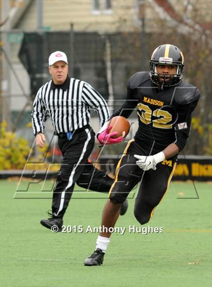 Thumbnail 2 in Roosevelt @ Madison (PSAL Bowl Quarter Finals) photogallery.