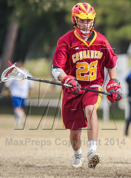 Thumbnail 3 in Brother Martin vs Friendswood (Allstate SugarBowl Lacrosse Classic) photogallery.