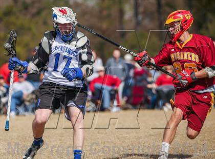 Thumbnail 3 in Brother Martin vs Friendswood (Allstate SugarBowl Lacrosse Classic) photogallery.