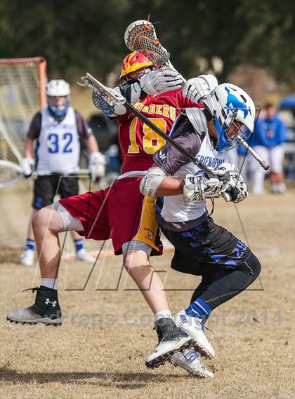 Thumbnail 2 in Brother Martin vs Friendswood (Allstate SugarBowl Lacrosse Classic) photogallery.