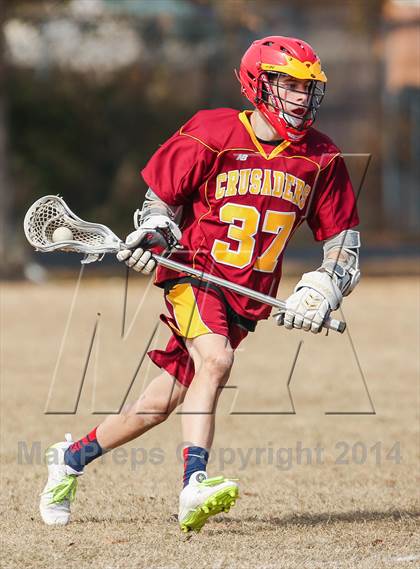 Thumbnail 3 in Brother Martin vs Friendswood (Allstate SugarBowl Lacrosse Classic) photogallery.