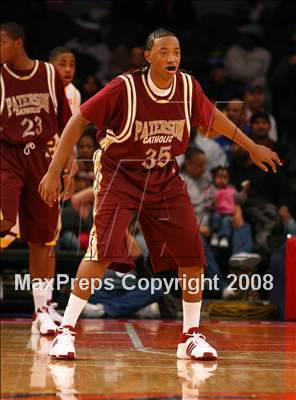 Thumbnail 1 in Mt. Vernon vs. Paterson Catholic (Nike Super 6 @ the Garden) photogallery.