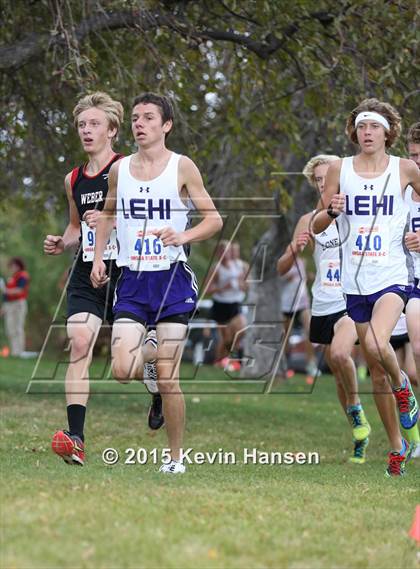 Thumbnail 2 in UHSAA 5A Cross Country Championships photogallery.