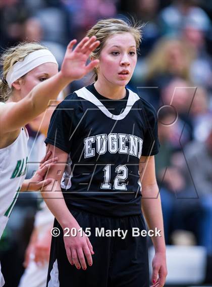 Thumbnail 2 in Blair Oaks vs Eugene (Eugene Tournament) photogallery.