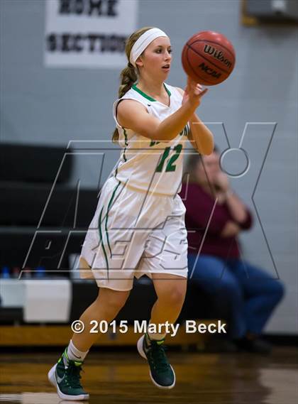 Thumbnail 2 in Blair Oaks vs Eugene (Eugene Tournament) photogallery.