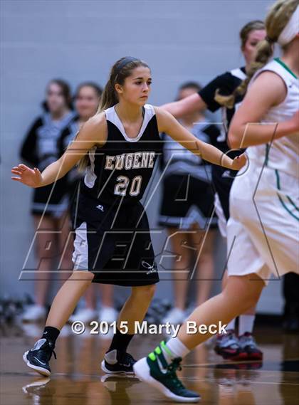 Thumbnail 1 in Blair Oaks vs Eugene (Eugene Tournament) photogallery.