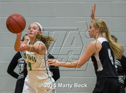 Thumbnail 2 in Blair Oaks vs Eugene (Eugene Tournament) photogallery.