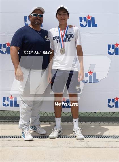 Thumbnail 2 in UIL 6A Tennis Boys and Mixed Doubles Finals (Medals) photogallery.