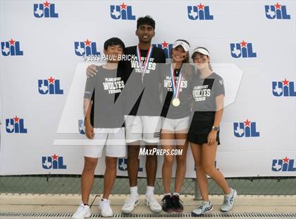 Thumbnail 2 in UIL 6A Tennis Boys and Mixed Doubles Finals (Medals) photogallery.