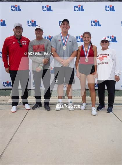 Thumbnail 2 in UIL 6A Tennis Boys and Mixed Doubles Finals (Medals) photogallery.