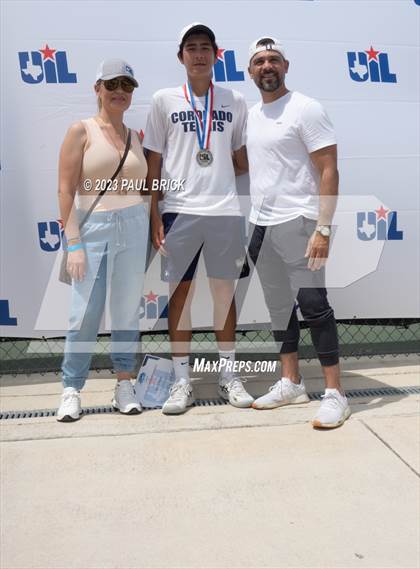 Thumbnail 3 in UIL 6A Tennis Boys and Mixed Doubles Finals (Medals) photogallery.
