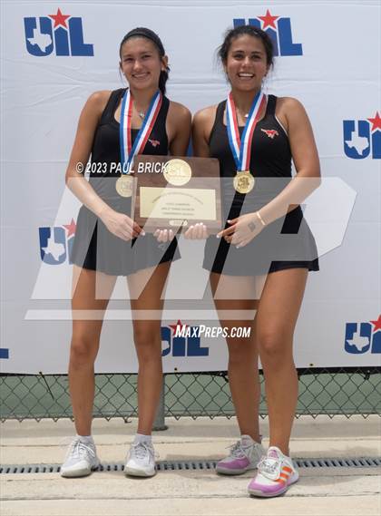 Thumbnail 3 in UIL 6A Tennis Boys and Mixed Doubles Finals (Medals) photogallery.