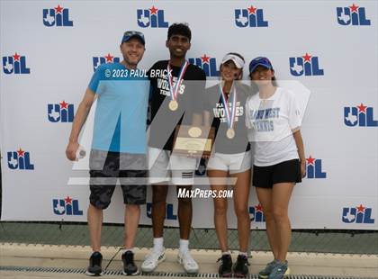 Thumbnail 3 in UIL 6A Tennis Boys and Mixed Doubles Finals (Medals) photogallery.