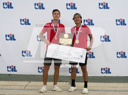 Thumbnail 2 in UIL 6A Tennis Boys and Mixed Doubles Finals (Medals) photogallery.