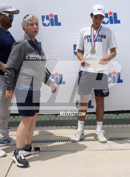 Thumbnail 3 in UIL 6A Tennis Boys and Mixed Doubles Finals (Medals) photogallery.