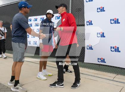Thumbnail 3 in UIL 6A Tennis Boys and Mixed Doubles Finals (Medals) photogallery.