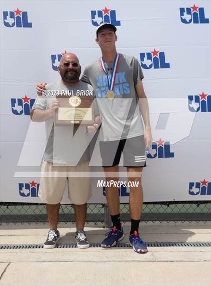 Thumbnail 3 in UIL 6A Tennis Boys and Mixed Doubles Finals (Medals) photogallery.