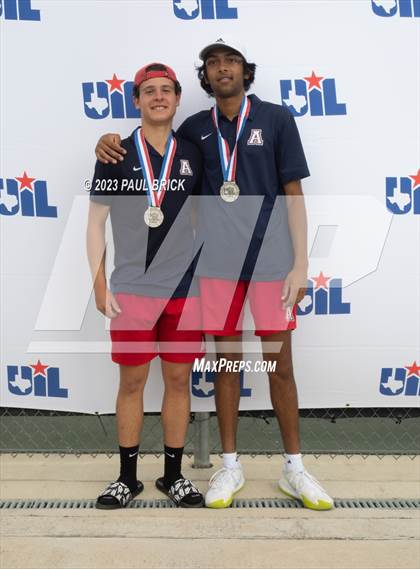 Thumbnail 1 in UIL 6A Tennis Boys and Mixed Doubles Finals (Medals) photogallery.