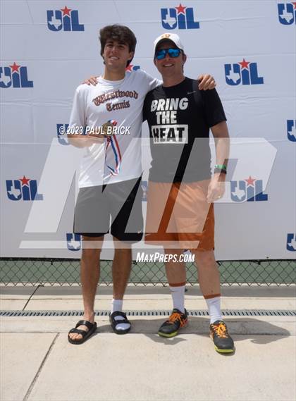 Thumbnail 3 in UIL 6A Tennis Boys and Mixed Doubles Finals (Medals) photogallery.