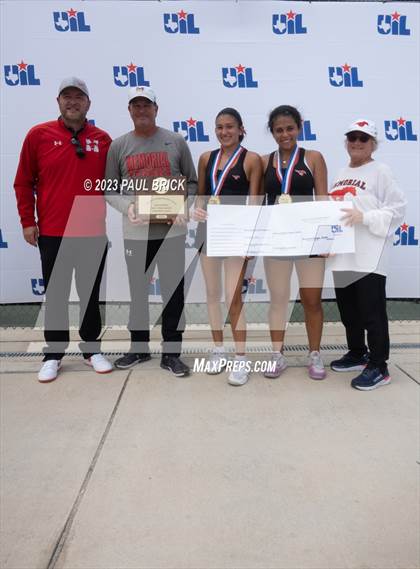 Thumbnail 3 in UIL 6A Tennis Boys and Mixed Doubles Finals (Medals) photogallery.