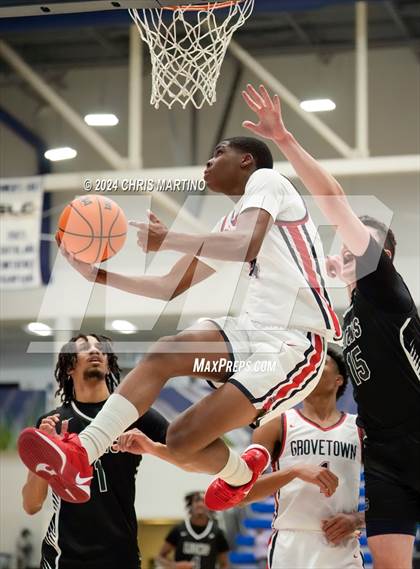 Thumbnail 1 in Augusta Christian vs Grovetown (100 Black Men of Augusta Thanksgiving Classic) photogallery.