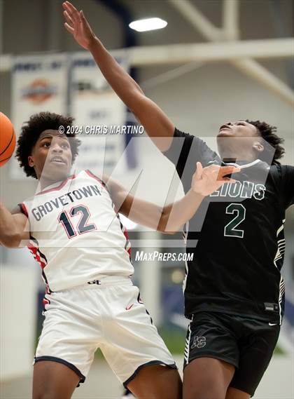Thumbnail 2 in Augusta Christian vs Grovetown (100 Black Men of Augusta Thanksgiving Classic) photogallery.