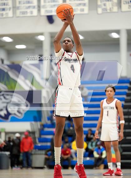 Thumbnail 1 in Augusta Christian vs Grovetown (100 Black Men of Augusta Thanksgiving Classic) photogallery.
