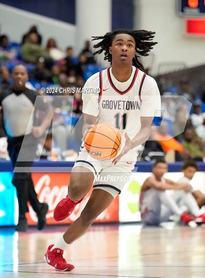 Thumbnail 3 in Augusta Christian vs Grovetown (100 Black Men of Augusta Thanksgiving Classic) photogallery.