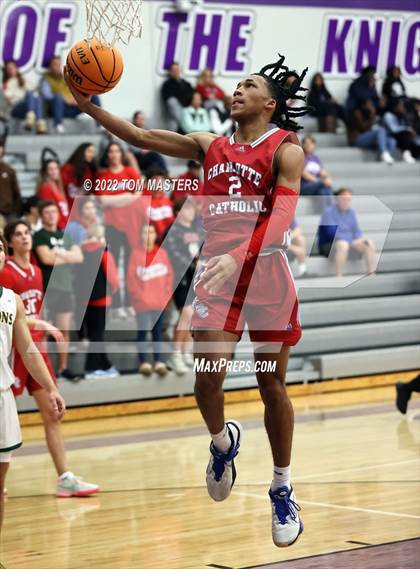 Thumbnail 2 in Cardinal Gibbons vs Charlotte Catholic (at Ardrey Kell) photogallery.