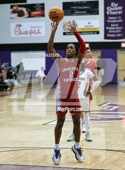 Thumbnail 3 in Cardinal Gibbons vs Charlotte Catholic (at Ardrey Kell) photogallery.