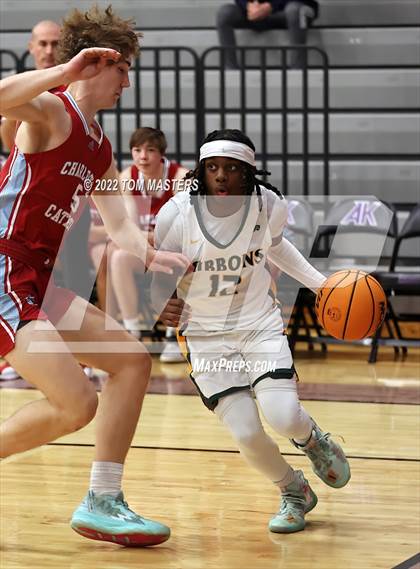Thumbnail 1 in Cardinal Gibbons vs Charlotte Catholic (at Ardrey Kell) photogallery.