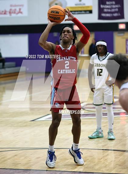 Thumbnail 1 in Cardinal Gibbons vs Charlotte Catholic (at Ardrey Kell) photogallery.